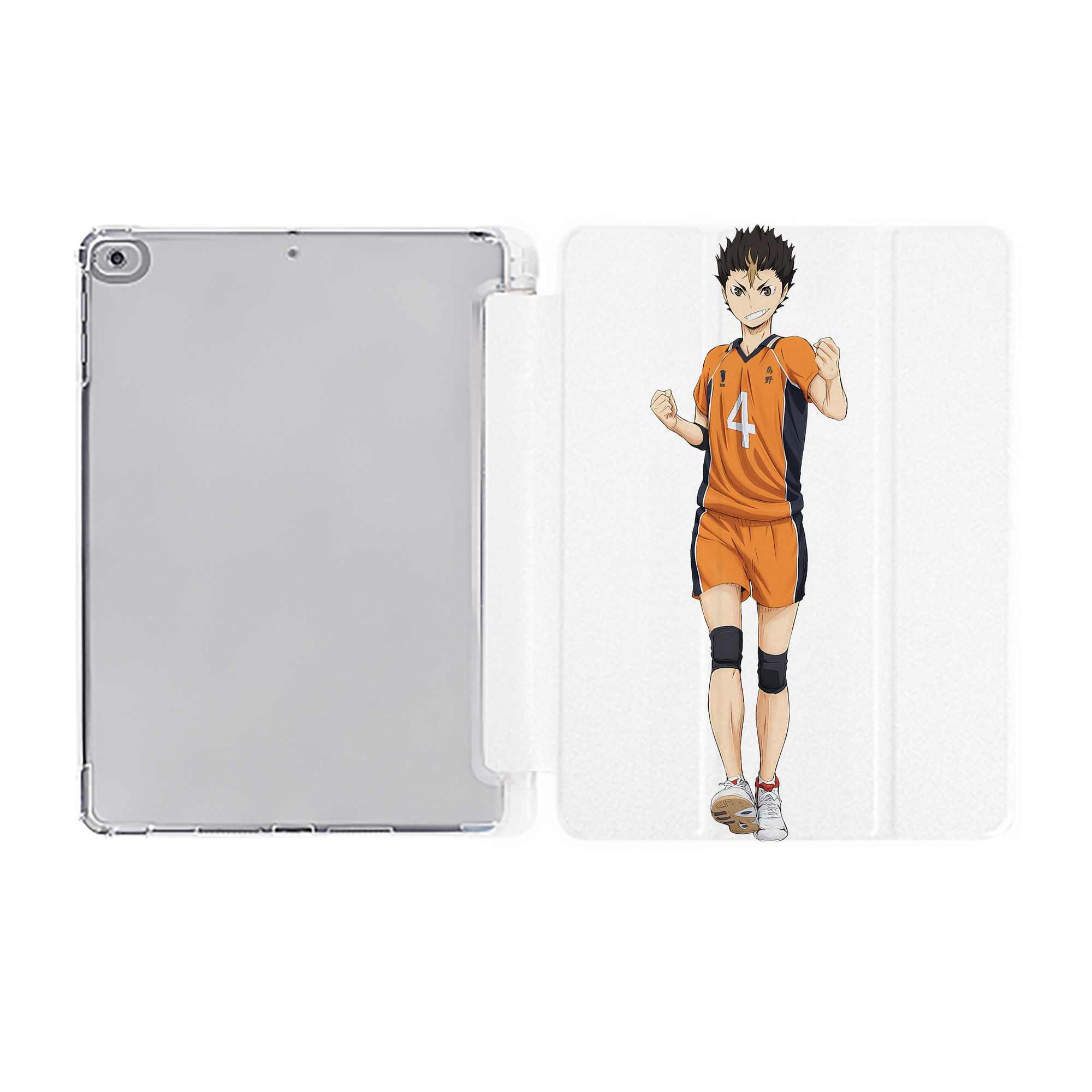 （画像用） ハイキュー!! Haikyu!! IPad ケース ペン収納付き 三つ折りスタンド PUレザー×シリコン 対応機種9.5/10.5/10.9インチ